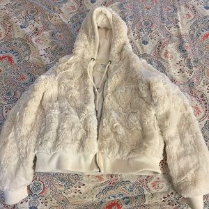 Abercrombie & Fitch Fur Hoodie